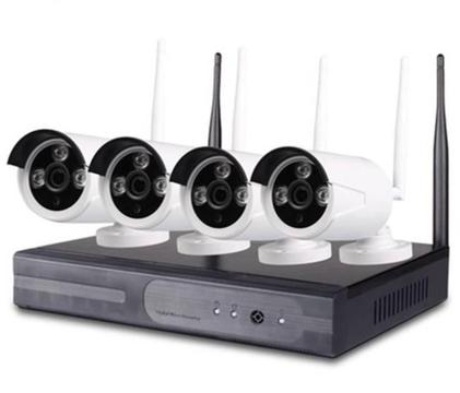 Wireless Beveiligingscamera set met 4 Cameras Outdoor Buiten