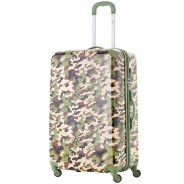 Travelz camouflage print koffer groot