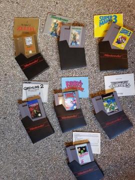 Diverse NES games incl. boekjes te koop. Zelda,Mario,Kirby
