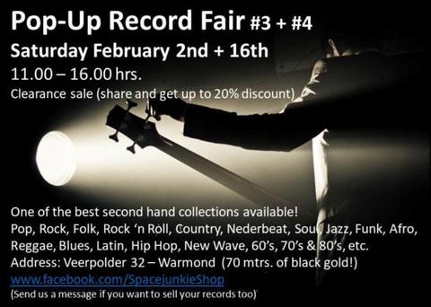 Pop-Up Record Fair (40.000 lp's te koop)