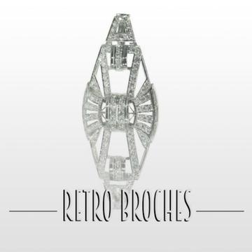 Verkoop van antieke en retro diamanten broches