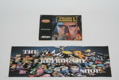 Wizards & Warriors III ( Manual Only ) (Nes Handleidingen)