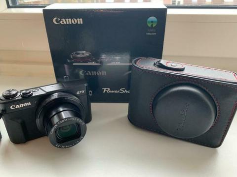 Canon Powershot G7X Mark II + Canon DCC-1880 Cas