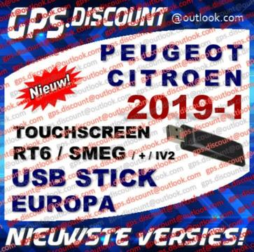 Peugeot Citroen USB Stick Navigatie Update RT6 SMEG 2019-1