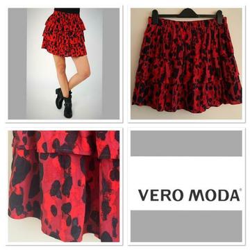 VERO MODA stroken rok/rokje luipaard print NIEUW groen 40/42