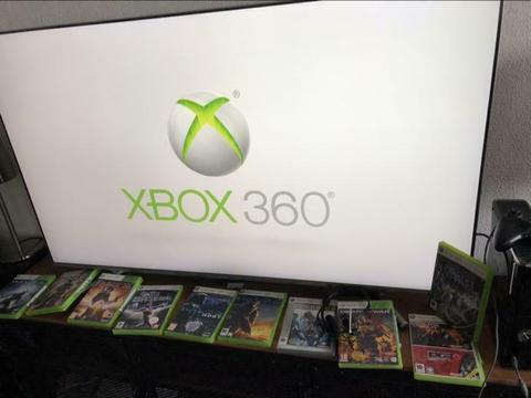 Xbox 360, incl 10 games