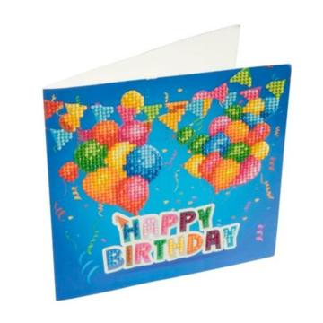 D.I.Y. Craft Buddy Crystal card kit Happy Birthday kaart 18