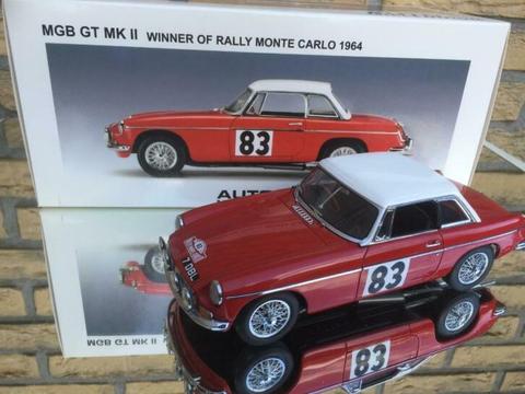 NIEUWE MGB GT MK II WINNER OF RALLY MONTE CARLO 1964 AUTOart