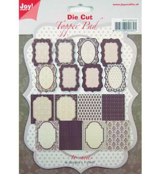 Joy Crafts Die Cut Topper Pad 6013/0320 16 vellen 8 x 2 desi