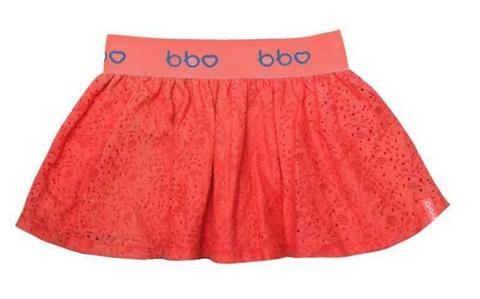 Nieuw rok met kant koraal rood Beebielove mt 74, 80, 86, 92