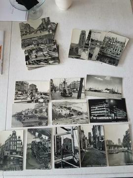 45 onbeschreven ansichtkaarten oud Rotterdam voor €5,00