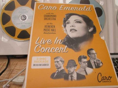 CARO EMERALD = LIVE IN CONCERT DVD-Blu-Ray- CD Audio