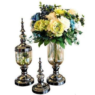 European Glass Flower Vase Floral Holder Wedding Party Ho