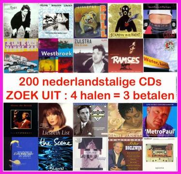 200 Nederlandstalige pop CDs / KIES UIT de LIJST