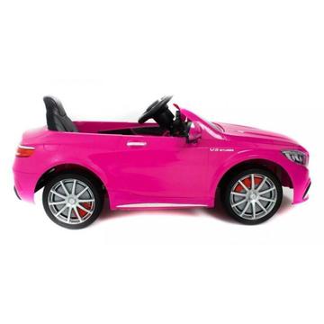 Mercedes S63 AMG Roze AANBIEDING meisjes Kinderauto accu
