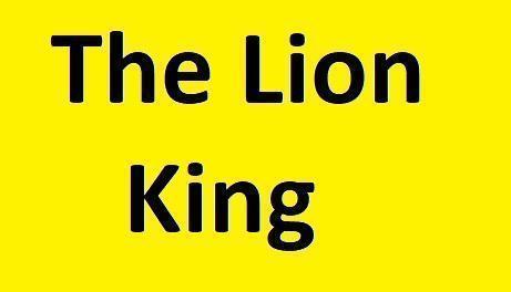 1e rang tickets Musical The Lion King / Cats / Adams Family