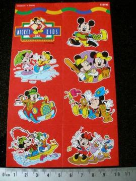 8x sticker mickey mouse mini goofy pluto vrienden for kids