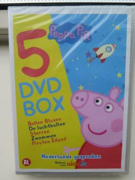 Peppa Pig - 5DVD Box - 50 afl - Nederlands gesproken - seal