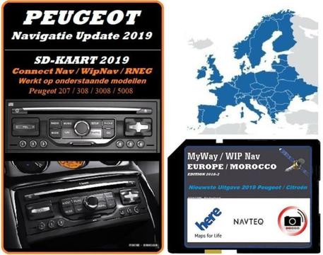 Peugeot - Citroen RNEG Wipnav / MyWay SD Kaart Update 2019