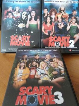 Scary movie1&2&3 samen te koop voor 4,50