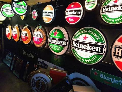 Heineken, Amstel, Jupiler, Hertog Jan, Grolsch verlichting