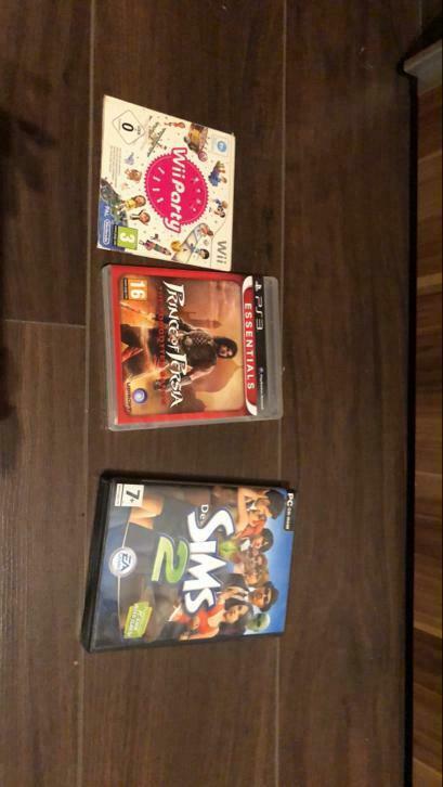 Cd's prince of persia (ps3) de Sims 2 (pc) Wii sports (wii)