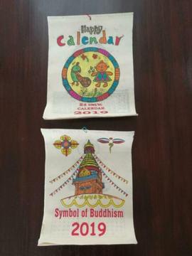 handgemaakte kalender uit Nepal