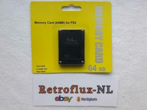 Playstation 2 Memory Card 64MB - Nieuw