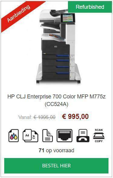 HP Enterprise 700 Color MFP M775z (CC524A) M775 A3 MFP kleur