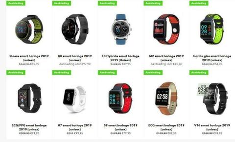 Nieuwe Smartwatch voor de prijs van een tweedehandse!?
