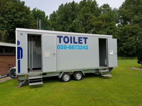 te huur grote toiletwagen 8 zit toiletten wc wagen