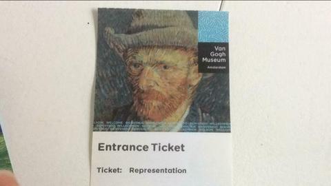 Entreebewijs Vincent van Gogh museum