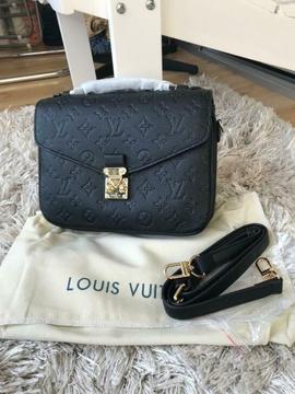 Louis Vuitton Metis Pochette zwart leer schoudertas
