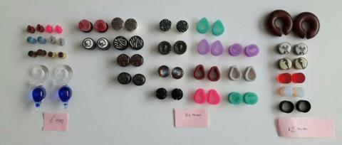 Plugs / Tunnels 6, 12, 14 mm diverse