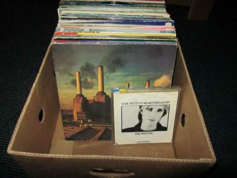 Partij 80x vinyl verzameling LP's lps Maxi's Singles 12