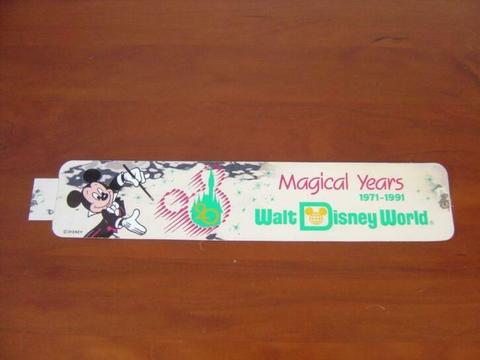 Zeven vintage bumperstickers Walt Disney World en DLR Parijs