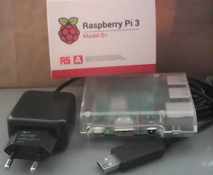 Raspberry PI 3, Model B+ met Slimme USB Kabel Start Setje