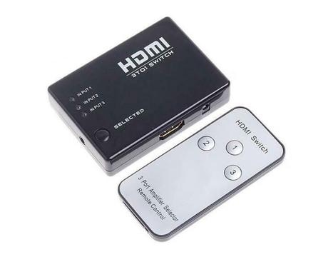 4 poort HDMI switch splitter hub verdeler + afstandsbedienin