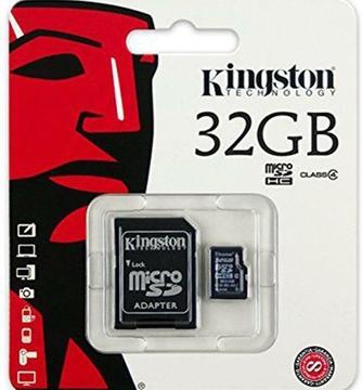 Kingston Micro SDHC Card 32GB Class 4 inclusief SD Adapte
