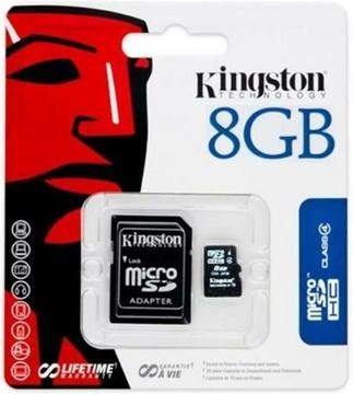 Kingston Micro SDHC Card 8GB Class 4 inclusief SD Adapter