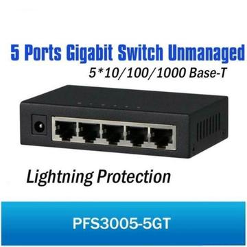 Dahua (PFS3005-5G) Gigabit Netwerk switch RJ45 5 poorten