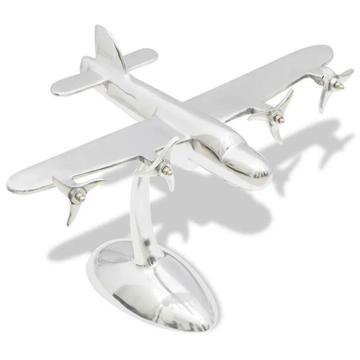 vidaXL Aluminium tafeldecoratie modelvliegtuig