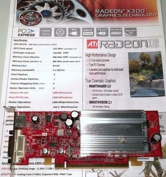 Connect3D ATI Radeon X300 SE 128MB DDR Low Profile PCI-E DVI