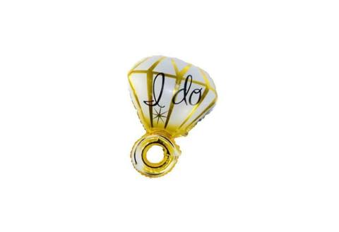 Folie ballon als ring goud 70*50 cm