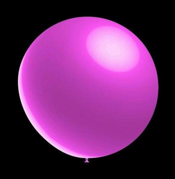100 stuks - Decoratie ballon metallic roze 28 cm