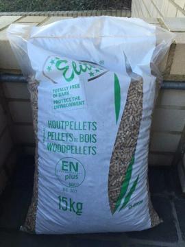 Houtpellets Elite Green 15 kg EN+ voor pellet kachel en cv