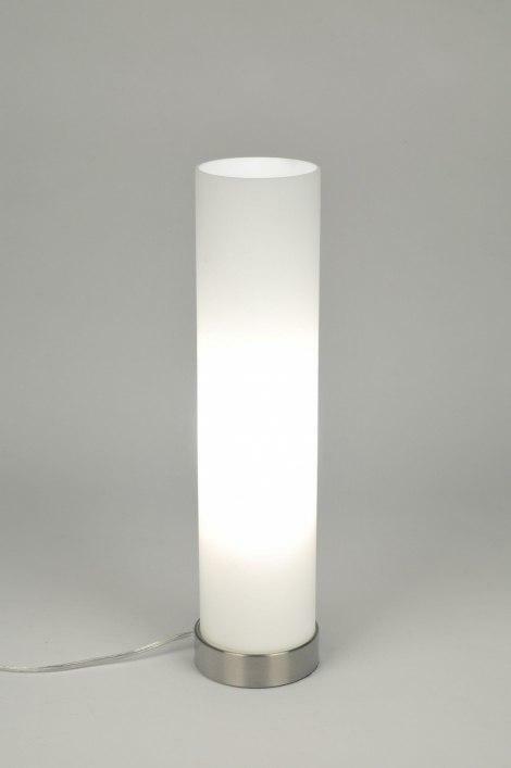 Rietveld Licht - Hoge, witte tafellamp