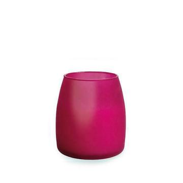 Kaarsen Soft Glow windlicht, Fuchsia 6 glazen per tray