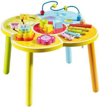 Babymix Wooden Table Educatieve Houten Speeltafel 93995