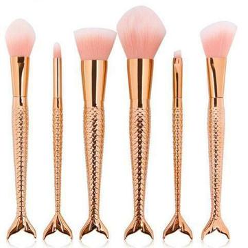 Zeemeermin diva make up kwasten (6 stuks)